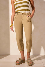 AUDREY BARREL CROP PANT OLIVE