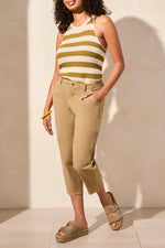 AUDREY BARREL CROP PANT OLIVE