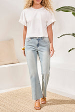 SOFT TOUCH COTTON CREW TEE WHITE