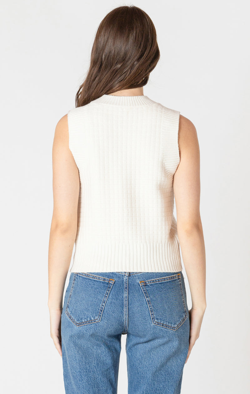 TEXTURED STITCH SWEATER TANK