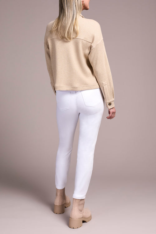 KNIT JACKET OATMEAL