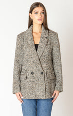 TEXTURED LONGLINE BLAZER