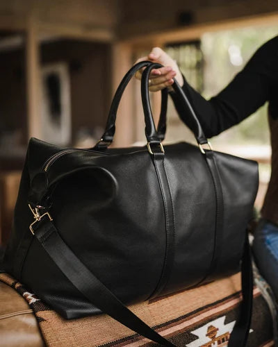 Leather weekend travel bag shop